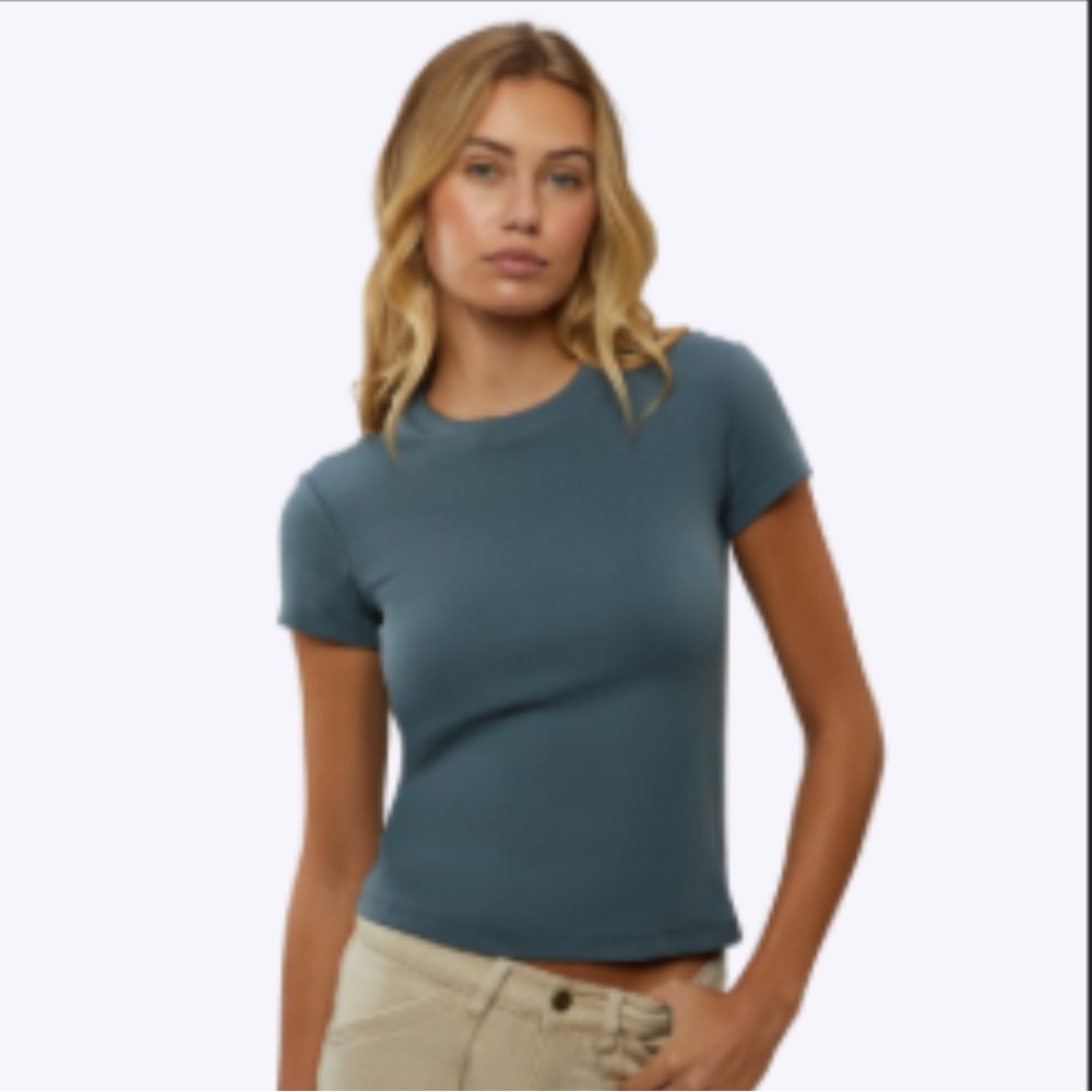 Tomboy Tee | Petrol Slim-Fit Tomboy-Cotton